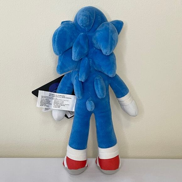 Sonic the Hedgehog & Shadow Plush Set of 2 | 10" Sega Stuffed Animals | NWT - Picture 3 of 13